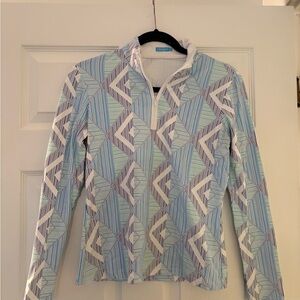 J. McLaughlin Geometric Print Jacket